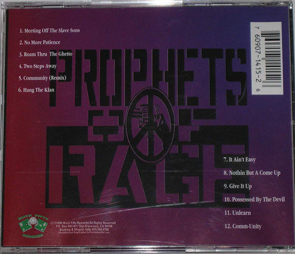 No More Patience by Prophets Of Rage (CD 1995 Buck Fifty Records